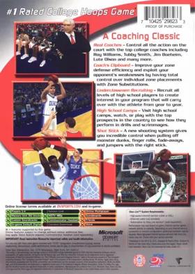 College Hoops 2K6 (USA) box cover back